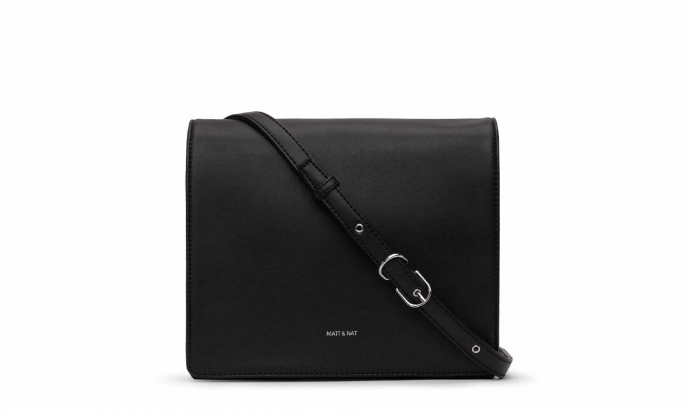 Vegane Handtasche | MATT & NAT Dover Crossbody Bag Black