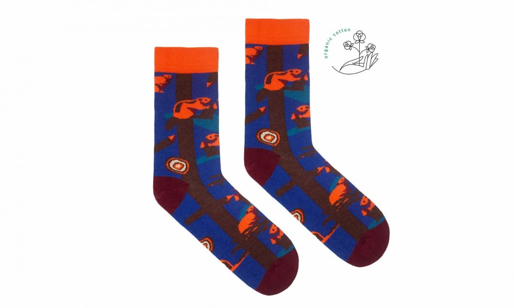 Vegane Socken | KABAK Organic Cotton Socks Beavers