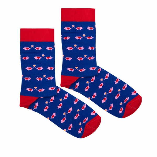 Vegane Socken | KABAK Socks Pigs Blue