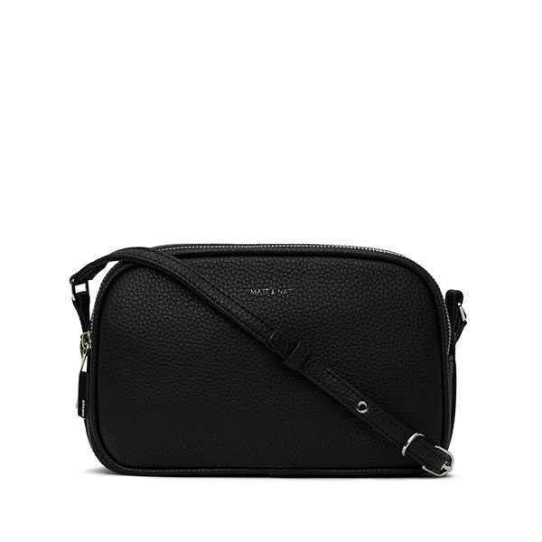 Vegane Handtasche | MATT & NAT Pair Crossbody Bag Black
