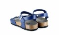 Vegane Sandale | VEGETARIAN SHOES Paros Sandal Navy Blue