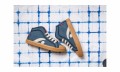Veganer Sneaker | GRAND STEP SHOES Taylor High Blue Washed