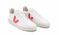 Veganer Sneaker | VEJA V-10 CWL White Rose-Fluo