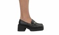 Vegane Loafers |  BOHEMA Clothing Buckle Squared Loafers Black