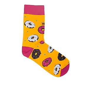Vegane Socken | KABAK Socks Donuts Yellow